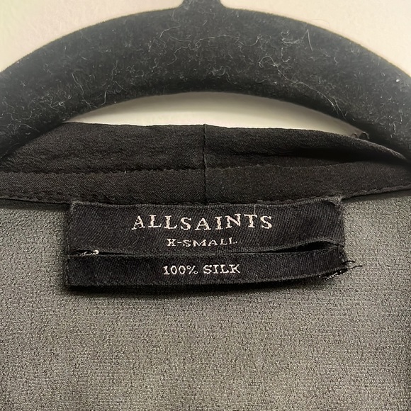 ALL SAINTS Jayda Zip-Front Silk Dress - Picture 5 of 5